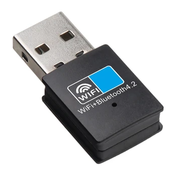 Wifi USB Adaptador Bluetooth, Bluetooth 4.2 150Mbps Wifi Dongle Placa de Rede, Wifi, Bluetooth, Receptor, Transmissor