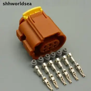 worldgolden 5/30/100sets de 1,5 mm 6p 6way tesouro do acelerador conector para kia